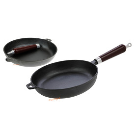Patelnia żeliwna indukcyjna Krisberg KR 7558 ciężka 20 cm GAZ