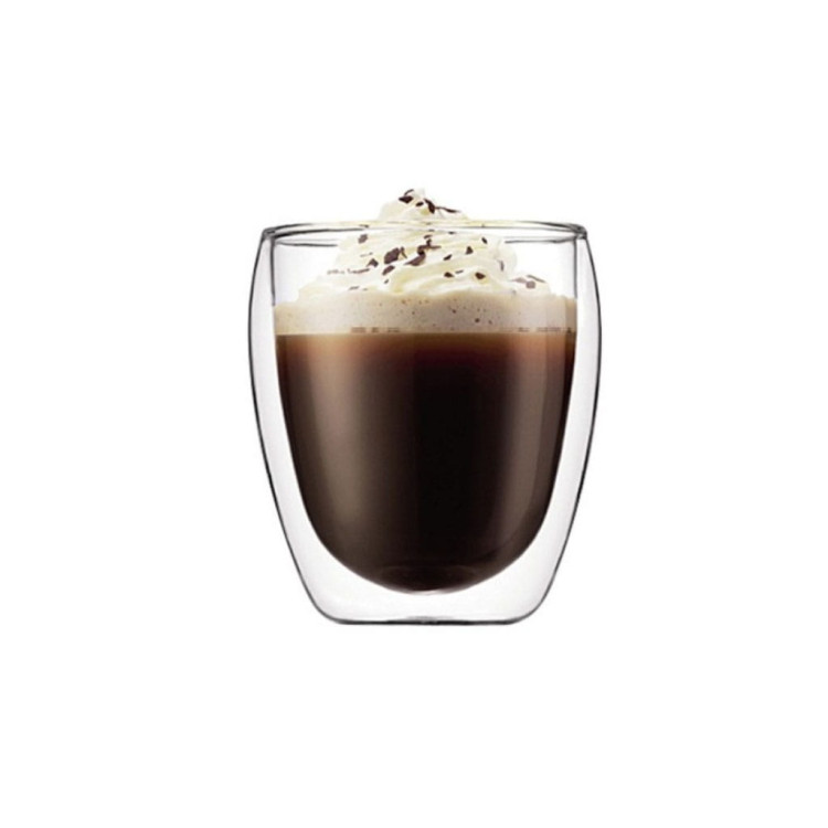 Szklanki termiczne do kawy latte 250 ml zestaw 6 sztuk Szklanki termiczne do kawy latte 250 ml zestaw 6 sztuk