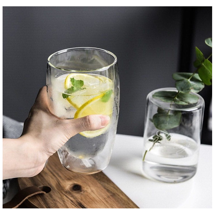 Szklanki termiczne MG Home 450 ml do kawy latte zestaw 6 sztuk Szklanki termiczne MG Home 450 ml do kawy latte zestaw 6 sztuk