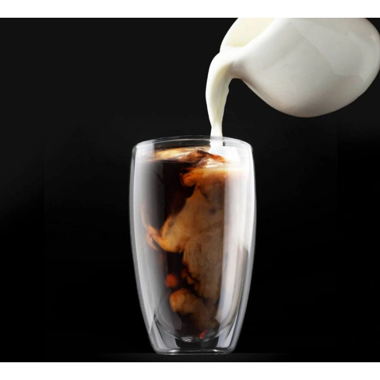 Szklanki termiczne MG Home 450 ml do kawy latte zestaw 6 sztuk Szklanki termiczne MG Home 450 ml do kawy latte zestaw 6 sztuk