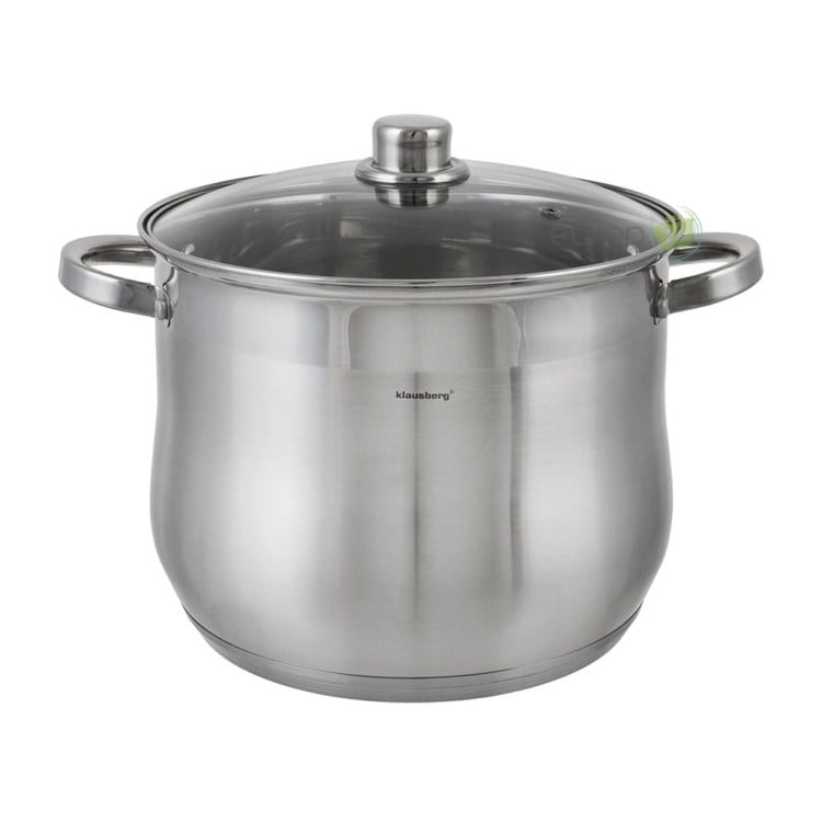 Garnek stalowy Klausberg KB 7166 indukcyjny 16 L z pokrywką