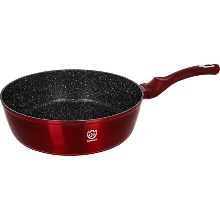 Garnki marmurowe na indukcję GierekHoff GH 1501 patelnia Tefal zestaw 16 elementów Czerwone Garnki marmurowe na indukcję GierekHoff GH 1501 patelnia Tefal zestaw 16 elementów Czerwone