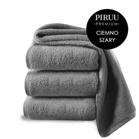 Ręcznik kąpielowy Piruu 50x100 gruby chłonny szary