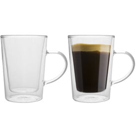 Szklanki termiczne z uchem Florina Malachit 340 ml zestaw 2 sztuki