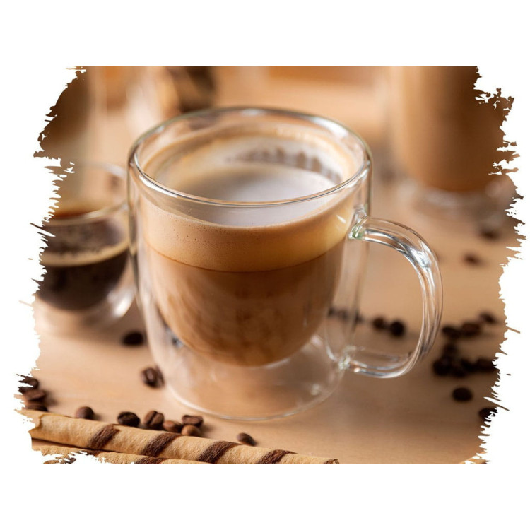 Szklanki termiczne z uchem Florina Malachit 400 ml zestaw 2 sztuki Szklanki termiczne z uchem Florina Malachit 400 ml zestaw 2 sztuki