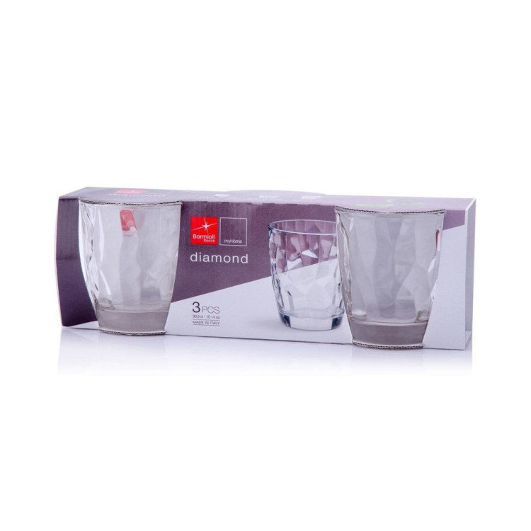 Szklanki do whisky drinków Bormioli Diamond zestaw 6 szklanek 300 ml Szklanki do whisky drinków Bormioli Diamond zestaw 6 szklanek 300 ml