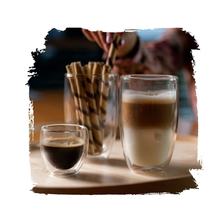 Szklanki termiczne do espresso Florina Malachit 100 ml zestaw 6 szklanek Szklanki termiczne do espresso Florina Malachit 100 ml zestaw 6 szklanek