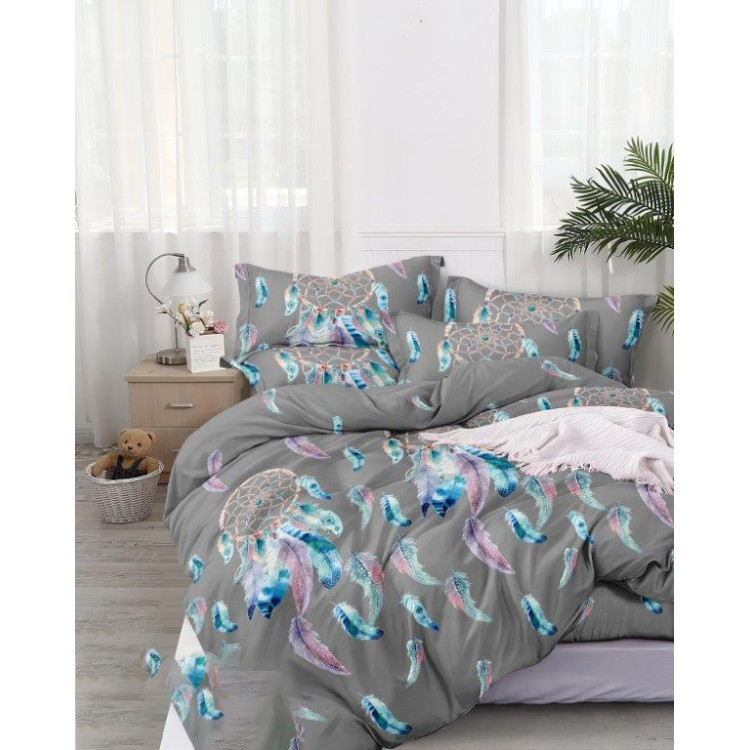 Pościel 160x200 bawełna satynowa 3D Cotton World gruba 3 części 1408