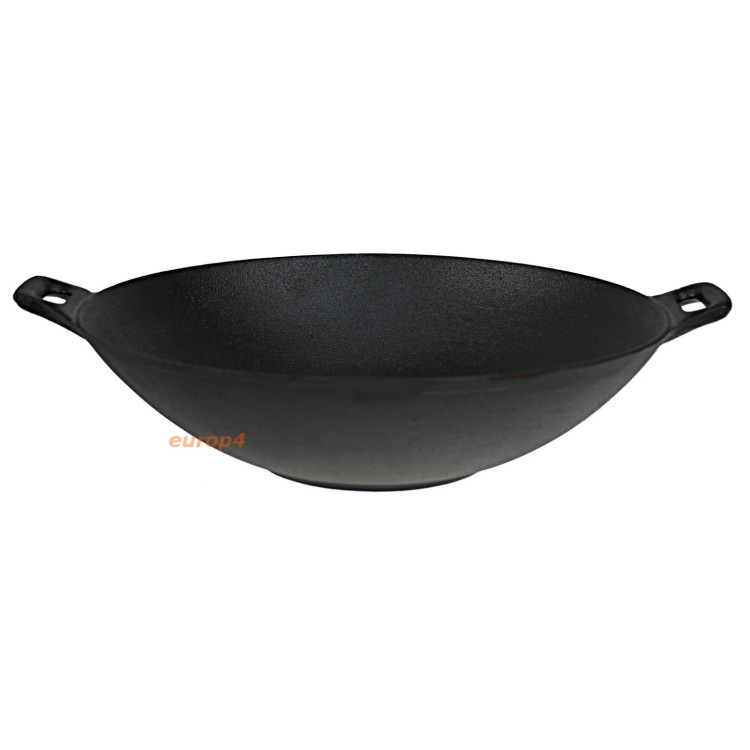 Wok żeliwny Krisberg 2638 duża patelnia indukcja gaz 31 cm Wok żeliwny Krisberg 2638 duża patelnia indukcja gaz 31 cm