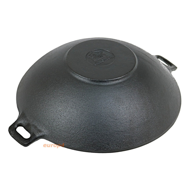 Wok żeliwny Krisberg 2638 duża patelnia indukcja gaz 31 cm Wok żeliwny Krisberg 2638 duża patelnia indukcja gaz 31 cm