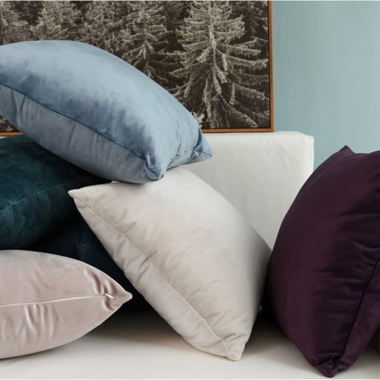 Poszewka na poduszkę dekoracyjna welurowa 50x50 velvet turkusowa Poszewka na poduszkę dekoracyjna welurowa 50x50 velvet turkusowa