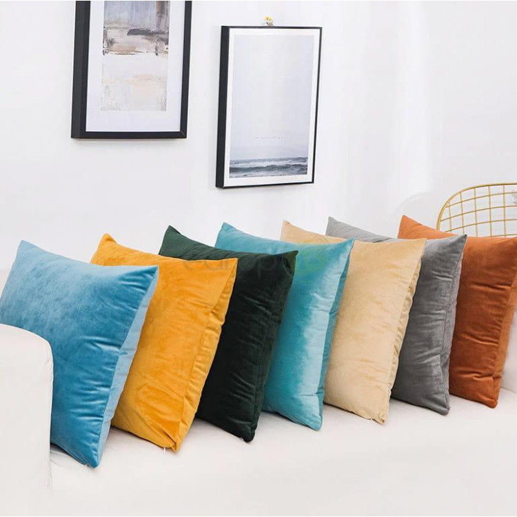 Poduszka dekoracyjna 50x50 velvet welurowa turkusowa Poduszka dekoracyjna 50x50 velvet welurowa turkusowa