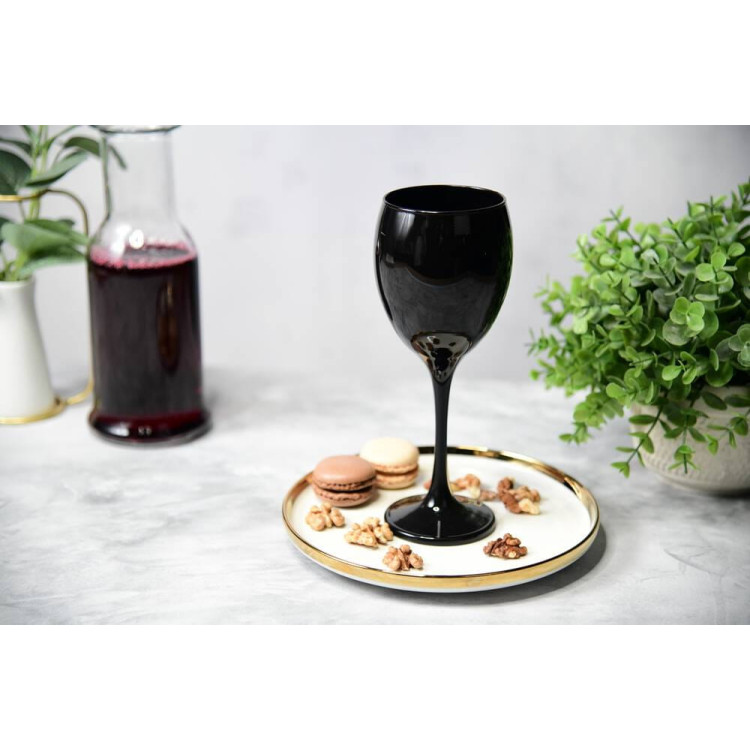 Kieliszki do wina Glasmark Czarne 300 ml komplet 6 sztuk Kieliszki do wina Glasmark Czarne 300 ml komplet 6 sztuk