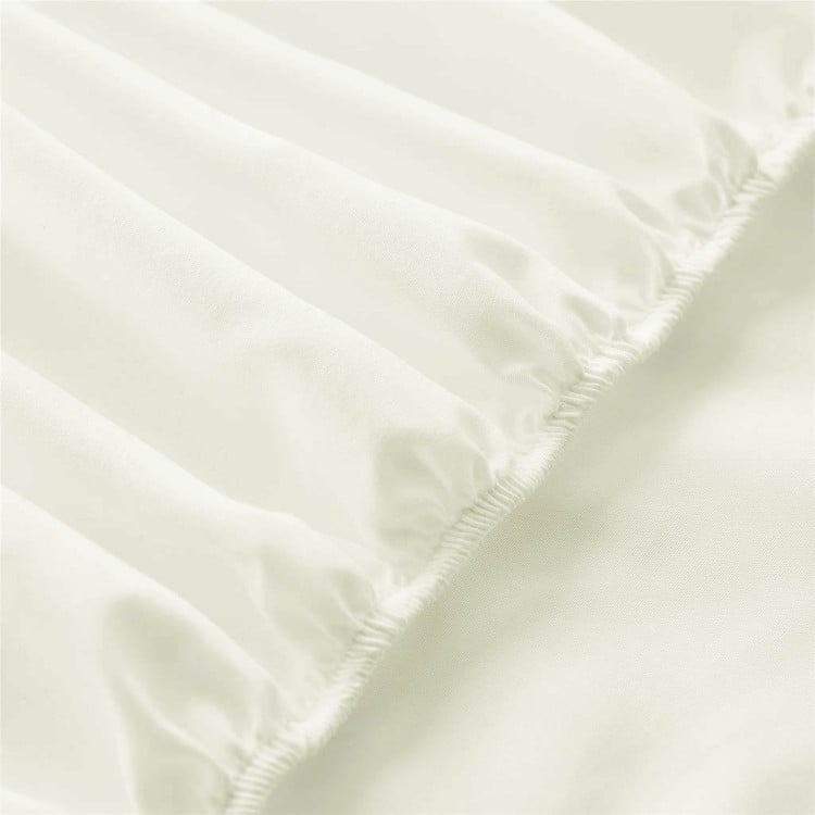 Prześcieradło 220x200 jersey bawełniane grube z gumką kremowe Prześcieradło 220x200 jersey bawełniane grube z gumką kremowe