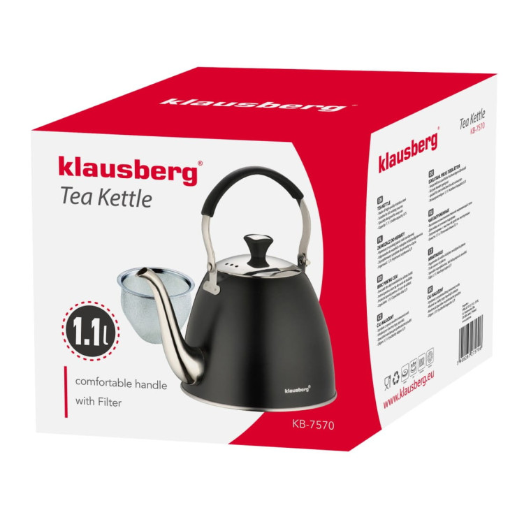Czajnik Klausberg czarny Zaparzacz KB 7570 1,1L Czajnik Klausberg czarny Zaparzacz KB 7570 1,1L