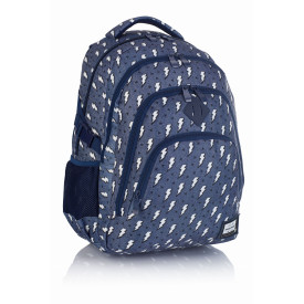 Plecak szkolny czterokomorowy młodzieżowy Lightning Head