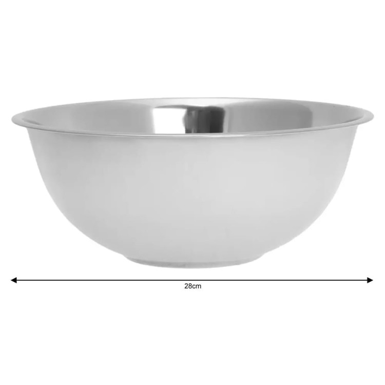 Miska ze stali nierdzewnej Kinghoff KH 1230 metalowa 28 cm Miska ze stali nierdzewnej Kinghoff KH 1230 metalowa 28 cm