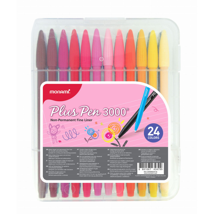 Cienkopis Plus Pen 3000 zestaw 24 kolorów Cienkopis Plus Pen 3000 zestaw 24 kolorów