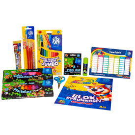 Wyprawka szkolna MINECRAFT (S)  10el zestaw dla dzieci