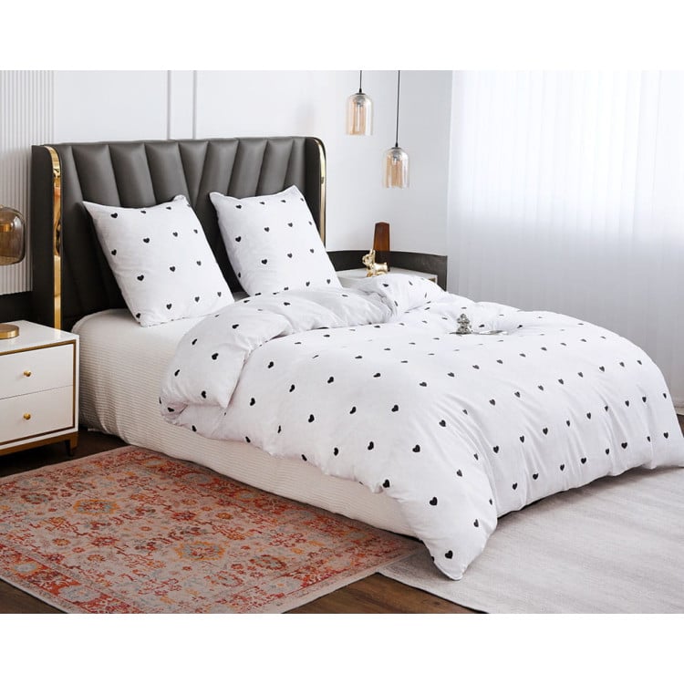 Pościel 200x220 bawełna satynowa dwustronna 3D GierekHoff gruba 3 części GH-220KR serduszka Pościel 200x220 bawełna satynowa dwustronna 3D GierekHoff gruba 3 części GH-220KR serduszka
