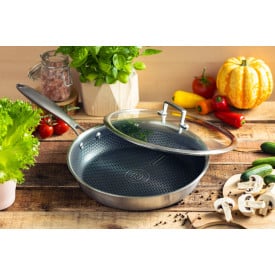 Patelnia z pokrywką 26 cm ze stali nierdzewnej EB 13024 Edenberg