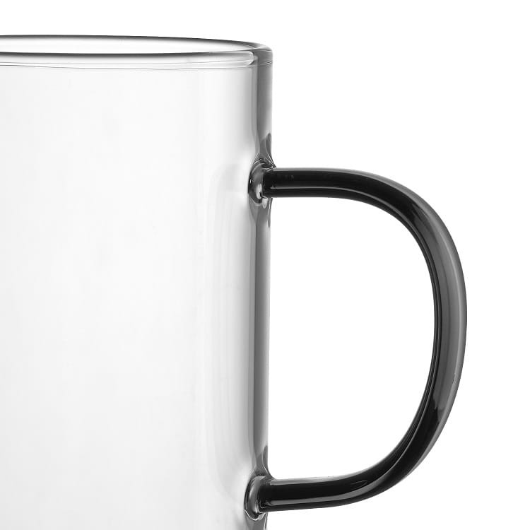 Zestaw szklanek żaroodpornych RENZA 4x 300ml z czarną rączką MGHOME Zestaw szklanek żaroodpornych RENZA 4x 300ml z czarną rączką MGHOME