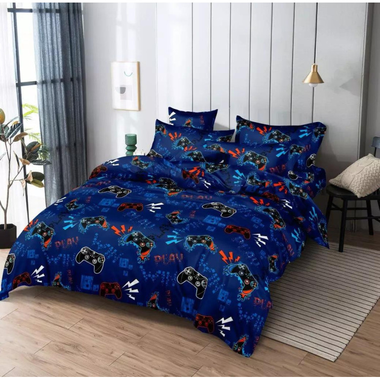 Pościel 160x200 bawełna satynowa 3D Cotton World gruba 3 części 2235