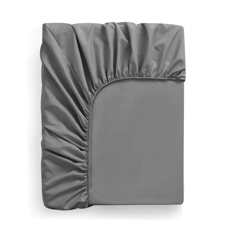 Prześcieradło 180x200 jersey bawełniane grube z gumką szare Prześcieradło 180x200 jersey bawełniane grube z gumką szare