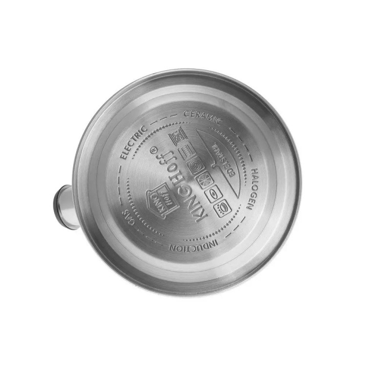 Czajnik emaliowany z gwizdkiem Kinghoff KH 1049 stalowy 2 litry metalowy na indukcję czerwony Czajnik emaliowany z gwizdkiem Kinghoff KH 1049 stalowy 2 litry metalowy na indukcję czerwony