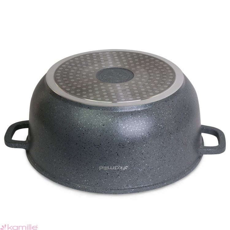 Garnek granitowy 28cm z pokrywką 6.5 L Kamille 4426 Garnek granitowy 28cm z pokrywką 6.5 L Kamille 4426