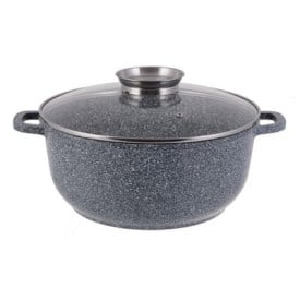 Garnek marmurowy z pokrywką Edenberg EB 8004 2.3L na indukcję 20 cm