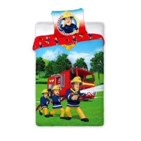 Pościel 160x200 bawełna gruba dwustronna dla dzieci Faro 2 części Strażak Sam
