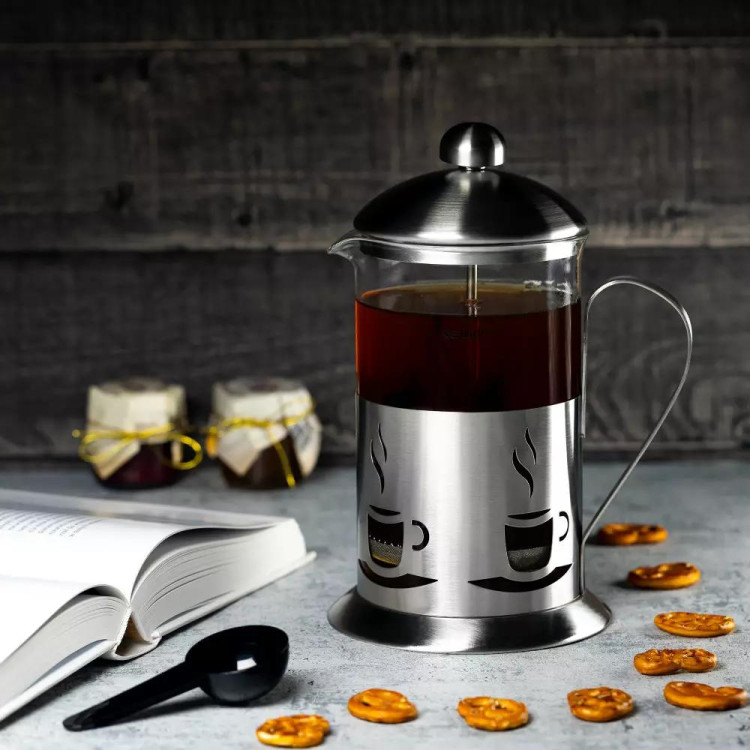 Szklany zaparzacz tłokowy do herbaty kawy ziół 800ml dzbanek KH 4832 Kinghoff Szklany zaparzacz tłokowy do herbaty kawy ziół 800ml dzbanek KH 4832 Kinghoff