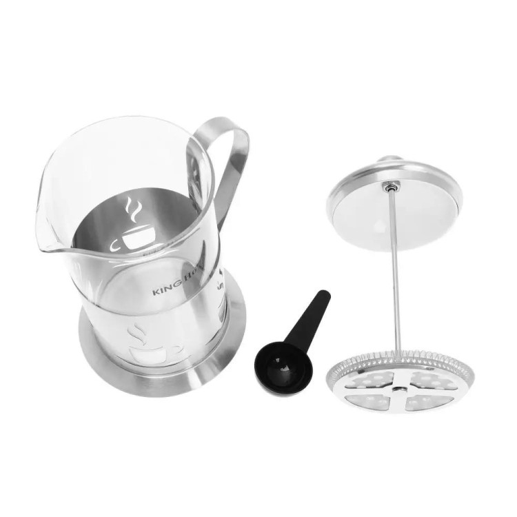 Szklany zaparzacz tłokowy do herbaty kawy ziół 800ml dzbanek KH 4832 Kinghoff Szklany zaparzacz tłokowy do herbaty kawy ziół 800ml dzbanek KH 4832 Kinghoff