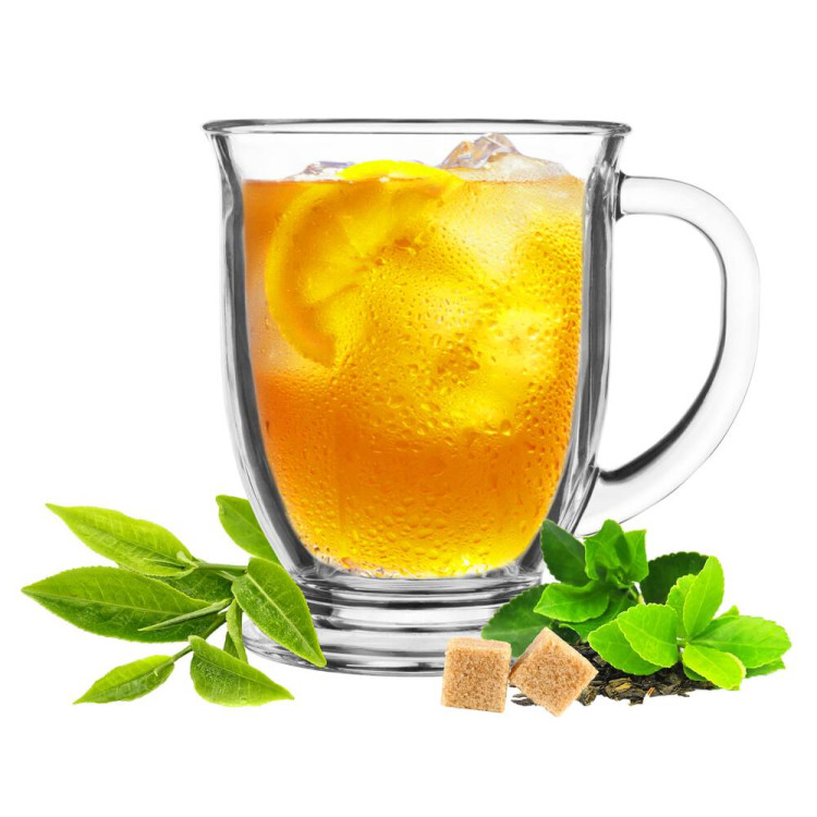 Szklanka z uchem do kawy herbaty drinków deserów 400 ml kubas