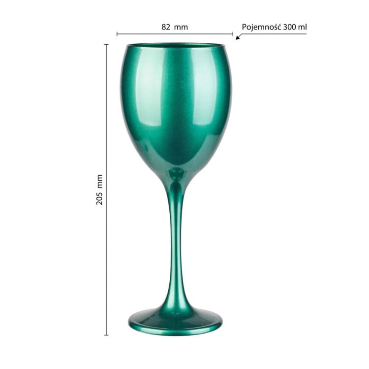 Kieliszki do wina 300 ml Glasmark komplet 6szt zielone Kieliszki do wina 300 ml Glasmark komplet 6szt zielone