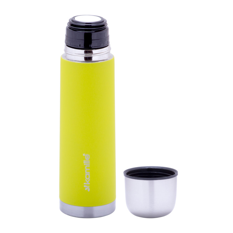 Termos podróżny 500 ml kubek termiczny żółty KM 2001A Kamille Termos podróżny 500 ml kubek termiczny żółty KM 2001A Kamille