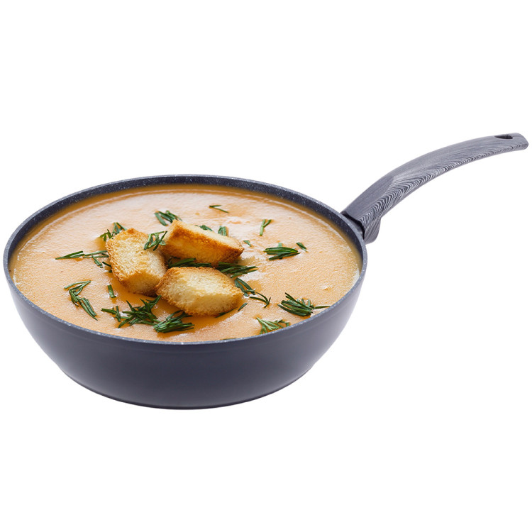 Patelnia głęboka z powłoką marmurową 32 cm WOK indukcja KM 4137 Kamille Patelnia głęboka z powłoką marmurową 32 cm WOK indukcja KM 4137 Kamille