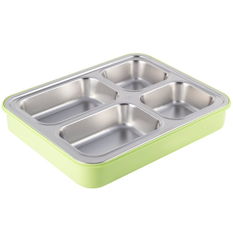 Pojemnik obiadowy z pokrywką 1800ml do przechowywania żywności zielony lunchbox KM 2147 Kamille Pojemnik obiadowy z pokrywką 1800ml do przechowywania żywności zielony lunchbox KM 2147 Kamille