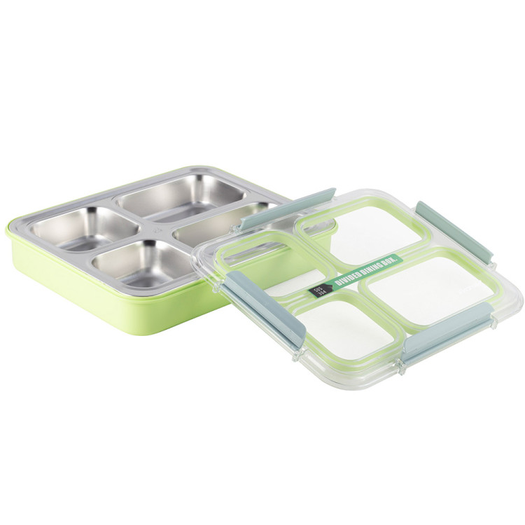 Pojemnik obiadowy z pokrywką 1800ml do przechowywania żywności zielony lunchbox KM 2147 Kamille Pojemnik obiadowy z pokrywką 1800ml do przechowywania żywności zielony lunchbox KM 2147 Kamille