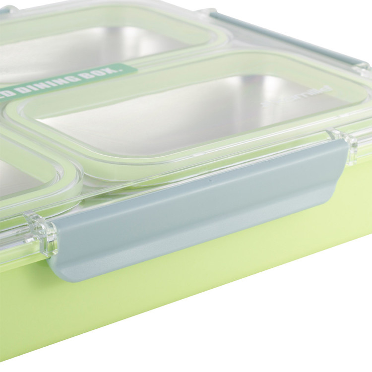 Pojemnik obiadowy z pokrywką 1800ml do przechowywania żywności zielony lunchbox KM 2147 Kamille Pojemnik obiadowy z pokrywką 1800ml do przechowywania żywności zielony lunchbox KM 2147 Kamille