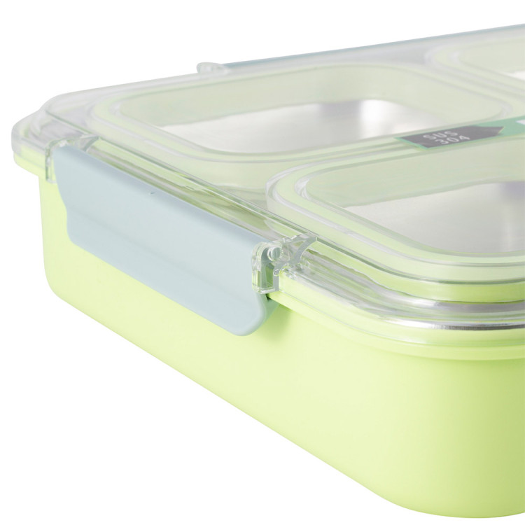Pojemnik obiadowy z pokrywką 1800ml do przechowywania żywności zielony lunchbox KM 2147 Kamille Pojemnik obiadowy z pokrywką 1800ml do przechowywania żywności zielony lunchbox KM 2147 Kamille