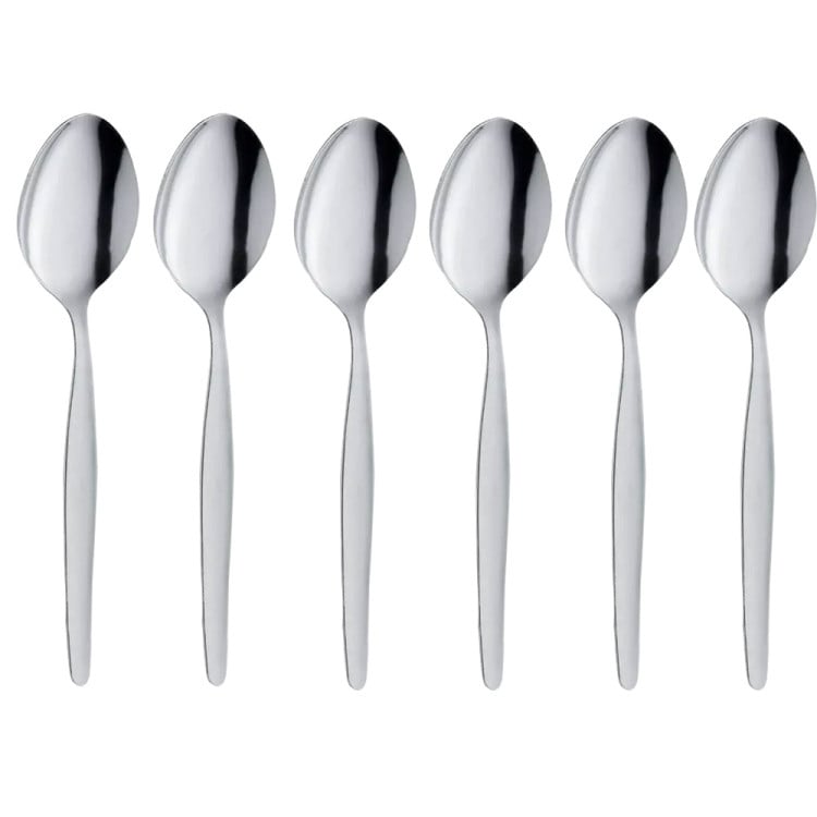 Serwis kawowy na 6 osób Glasmark Roma zestaw 6 srebrnych filiżanek ze spodkami + łyżeczki Serwis kawowy na 6 osób Glasmark Roma zestaw 6 srebrnych filiżanek ze spodkami + łyżeczki