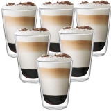 Szklanki termiczne MG Home 350 ml do kawy latte zestaw 6 sztuk - 2