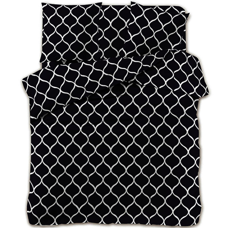 Pościel 160x200 bawełna satynowa 3D Cotton World gruba 3 części 1623
