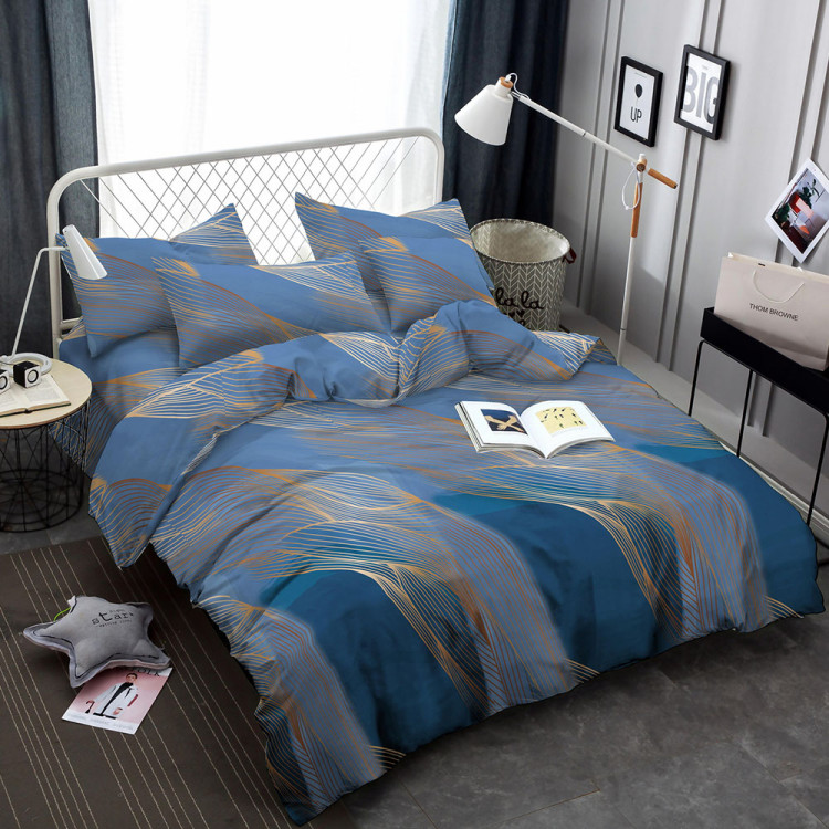 Pościel 140x200 bawełna satynowa 3D Cotton World gruba 2 części 2215