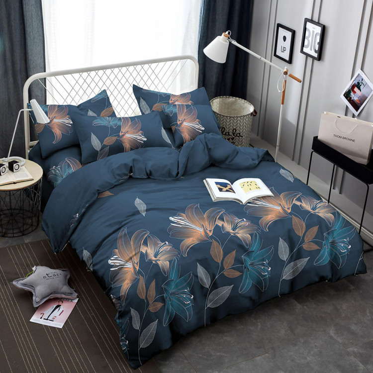 Pościel 140x200 bawełna satynowa 3D Cotton World gruba 2 części 2228
