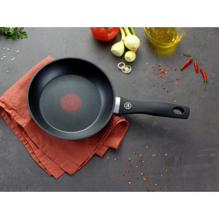 Zestaw 3 patelnie z czujnikiem temperatury 20/24/28 cm Thermo Sensor MG Home na indukcję