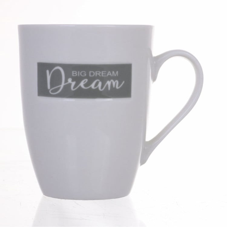 Kubeki ceramiczne zestaw 6 białych kubków Florina 340 ml Emotion