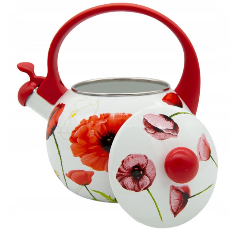 Czajnik tradycyjny z gwizdkiem emaliowany 2,2 litra MeyerHoff Maki